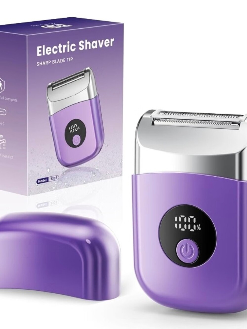 Purple Electric Shaver for Women Grooming - Brand: